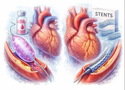 Comparing Balloon and Stents