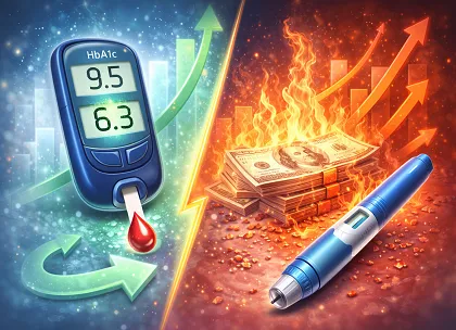 GLP-1RA Effect on Cost and HbA1c