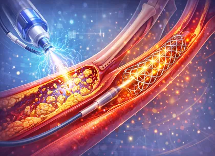 Lithotripsy and Stenting in Peripheral Vascular Disease