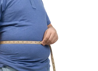an obese youth